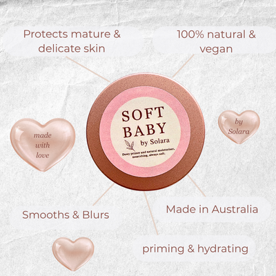 Soft Baby Beauty Balm - All Natural Nourishment for Mature and Delicate Skin (22 g tin)